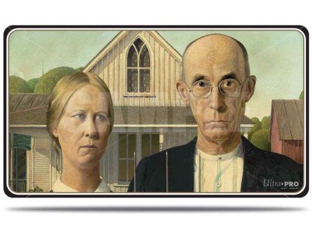 ULTRA PRO FINE ART PLAYMAT - AMERICAN GOTHIC For Discount