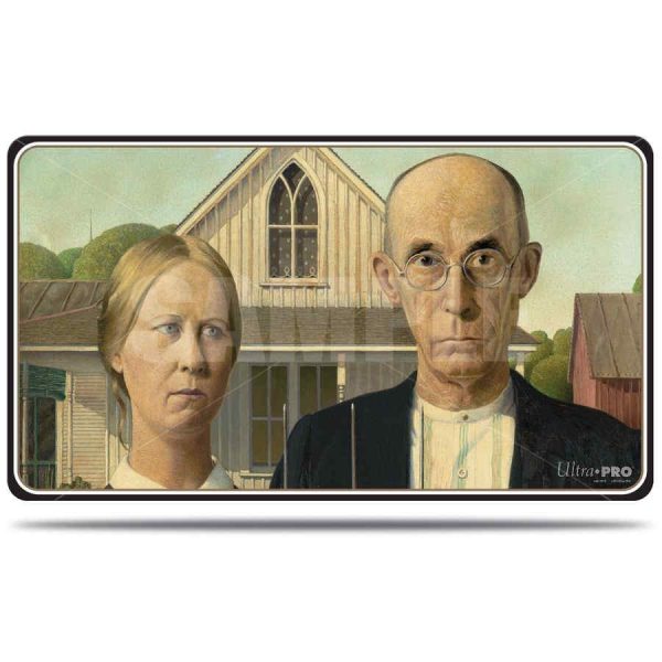 ULTRA PRO FINE ART PLAYMAT - AMERICAN GOTHIC For Discount