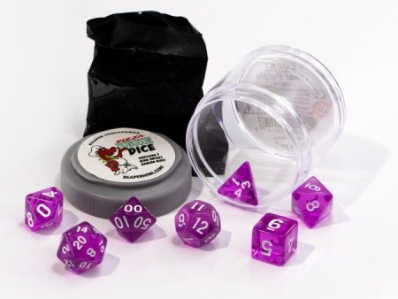 Lucky Dice - Clear Purple Online