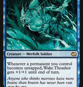 Wake Thrasher [Duel Decks: Merfolk vs. Goblins] on Sale