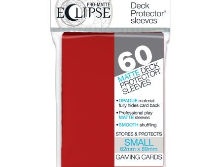 ULTRA PRO: ECLIPSE DECK PROTECTOR - APPLE RED SMALL 60CT 85830 Online Sale