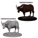 WizKids Deep Cuts Unpainted Miniatures: Oxen on Sale