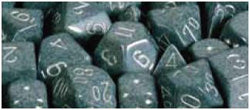 7CT SPECKLED POLY HI-TECH DICE SET For Sale