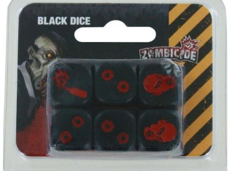 Zombicide: Dice - Black (Blister Only) on Sale