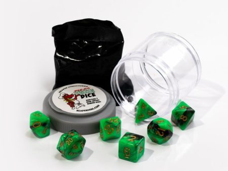 Dual Dice - Green & Black Hot on Sale