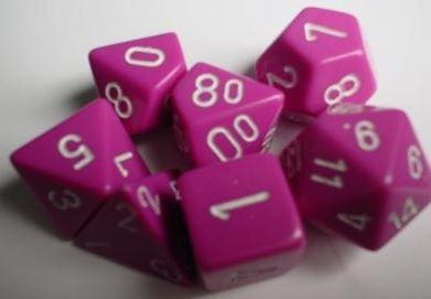 Opaque Light Purple White 7 DIE SET Cheap