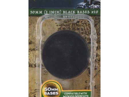 WizKids Deep Cuts - Black 50mm Round Base - 10 ct. For Discount