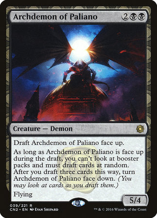 Archdemon of Paliano [Conspiracy: Take the Crown] For Cheap