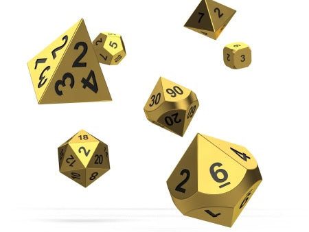 OAKIE DOAKIE DICE: POLYHEDRAL RPG SET METAL DICE - AURYM (7CT) Hot on Sale