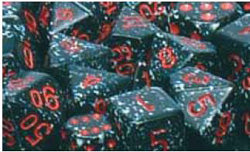 7CT SPECKLED POLY SPACE DICE SET Discount