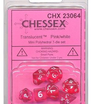 TRANSLUCENT MINI POLY PINK WHITE For Cheap