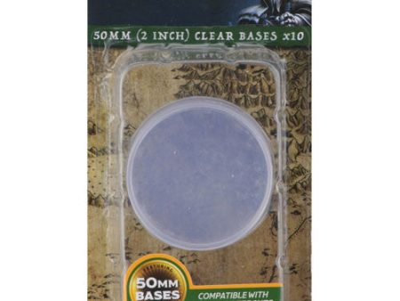 WizKids Deep Cuts - Clear 50mm Round Base - 10 ct. Cheap