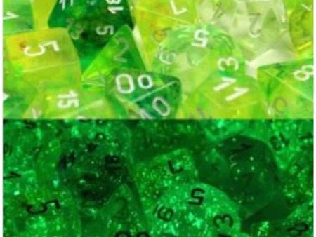 7CT LAB DICE NEBULA POLY SET, SPRING WHITE on Sale