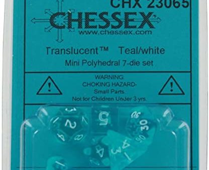 TRANSLUCENT MINI POLY TEAL WHITE Fashion