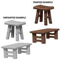 WizKids Deep Cuts Unpainted Miniatures - Wooden Table & Stools Online Hot Sale