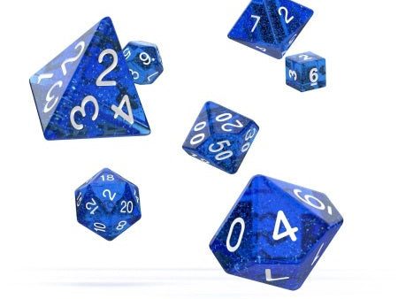 OAKIE DOAKIE DICE: POLYHEDRAL RPG SET SPECKLED - BLUE (7CT) Sale