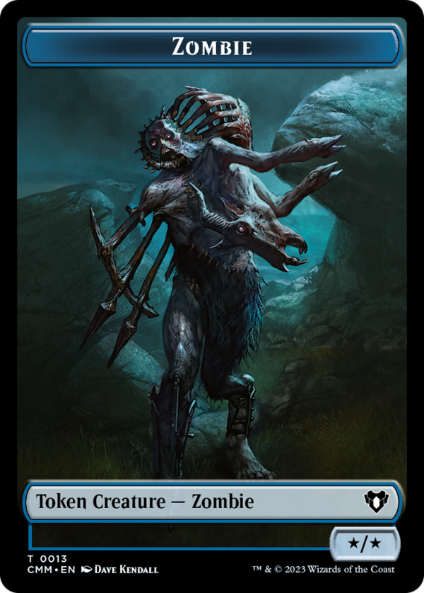 Zombie Token (13) [Commander Masters Tokens] Hot on Sale